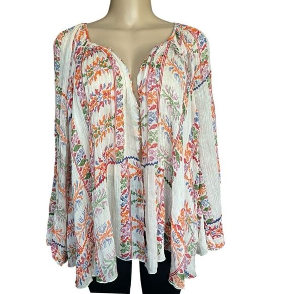 Free People One Floral Blouse - Picture 1 of 7